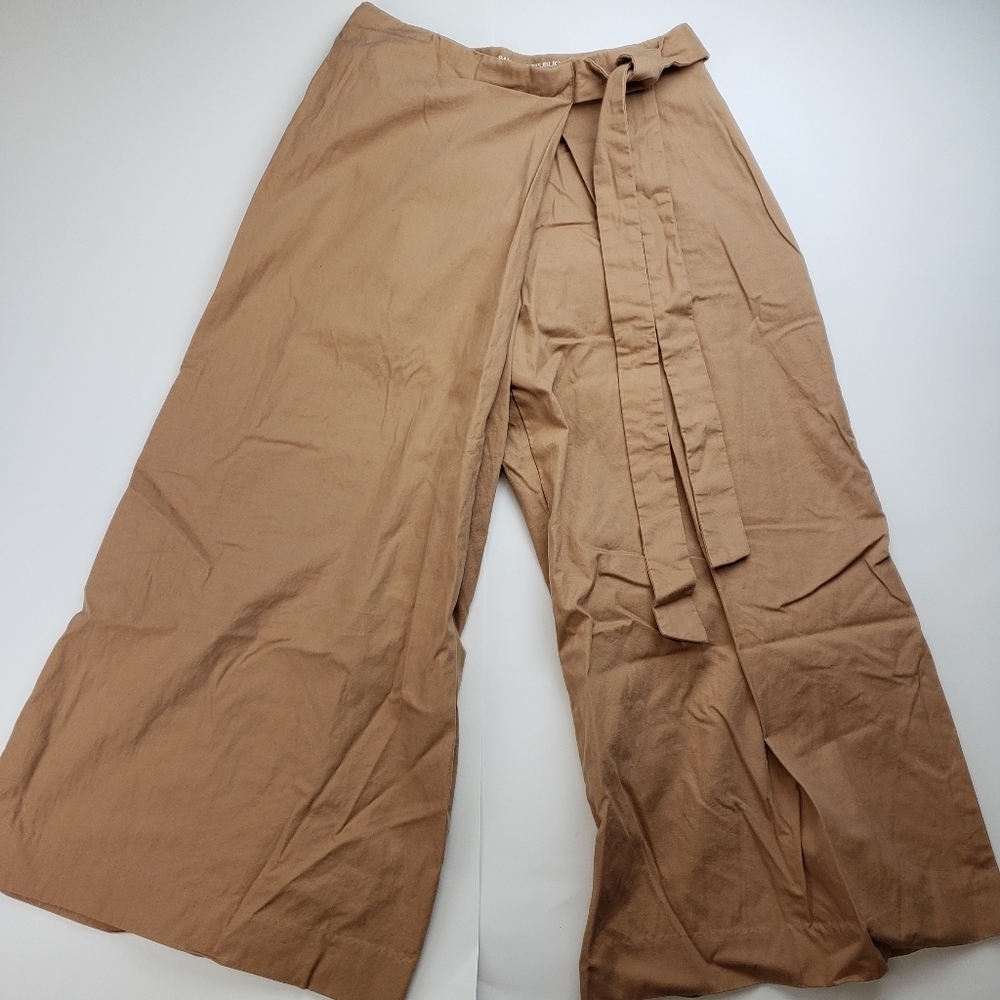 Banana Republic MADE WITH ORGANICALLY GROWN COTTON WIDE-LEG FOLDOVER PANT size 2 - Picture 3 of 11